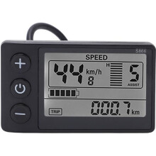 S866 LCD Display Backlight Compatible 24V 36V 48V Electric Bike Control Panel with Clear Screen