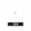 Rechargeable Digital Kitchen Scale 1g to 5000g High Precision Tempered Glass Touch Control Multi Unit White 1