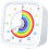 Visual Timer 60 Minute Countdown Timer White Rainbow Design for Home Study and Classroom Use 1