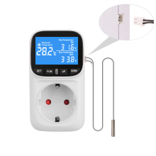 Digitaler Temperaturregler, Steckdose, Thermostat, EU-Stecker