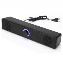 Altoparlante Bluetooth rettangolare con doppio altoparlante e subwoofer, altoparlante audio wireless alimentato tramite USB