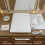 3 Color LED Lighted Makeup Mirror Touch Screen 10X 3