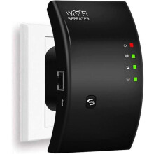 Ripetitore WiFi, potente amplificatore di segnale wireless, 1 porta Ethernet, copertura fino a 200 metri quadrati, facile installazione.