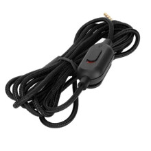 Cavo per cuffie da gaming per G Pro, G Pro X, G433, in rame privo di ossigeno, intrecciato, con controllo del volume.