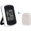 Termometro digitale wireless con display LCD per uso interno ed esterno, con visualizzazione della temperatura e sensore. 1