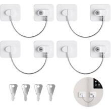 Serrature di sicurezza per finestre, confezione da 4 pezzi, adesivo forte, multicolore, per la sicurezza dei bambini in casa.