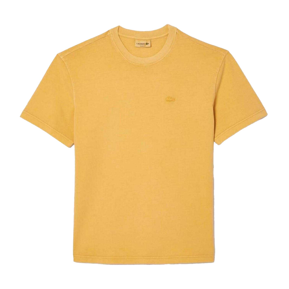 Lacoste (Xs, ) Mens Natural Dyed Jersey T-Shirt Orange