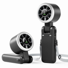 Ventilatore a turbina portatile con velocità regolabile, ideale per viaggi e uso quotidiano, dispositivo di raffreddamento compatto e silenz