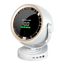 Ventilatore da scrivania ricaricabile tramite USB-C, motore BLDC silenzioso, base a clip 3 in 1, ventilatore portatile regolabile a 720 grad