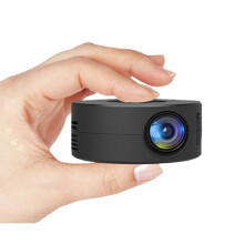 Proiettore LED portatile YT200, home theater tascabile, supporto 1080P, ultraleggero, nero, design compatto