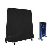Telo di copertura per tavolo da ping pong da esterno, 185 x 70 x 165 cm, in poliestere 210D, impermeabile e resistente agli strappi, colore
