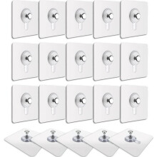 Ganci da parete per quadri, 20 pezzi, bianchi, ganci multiuso per appendere cornici e decorazioni per la casa