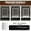 3 Color LED Lighted Makeup Mirror Touch Screen 10X 7