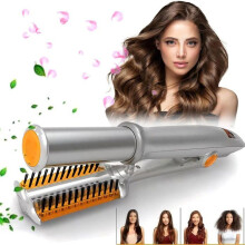 Piastra per capelli professionale 2 in 1, temperatura regolabile, riscaldamento rapido, per capelli corti e lunghi, styling in ceramica.