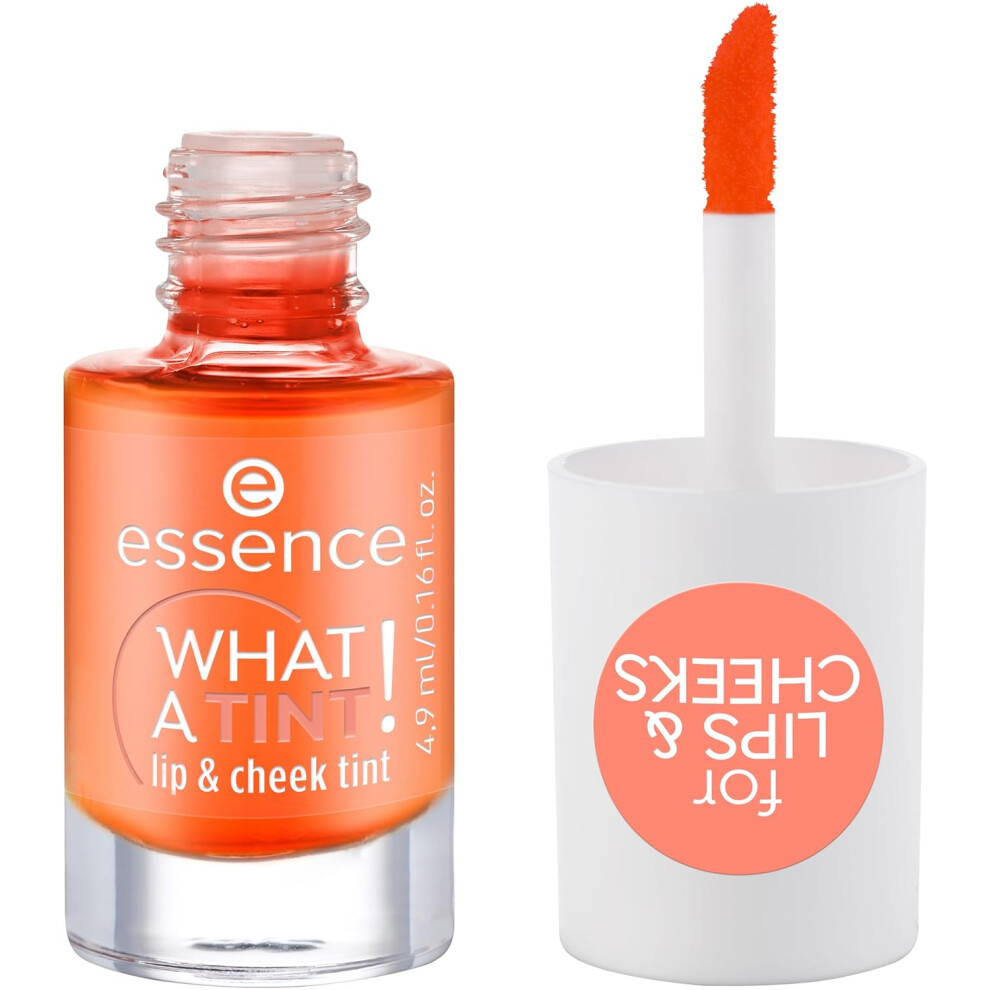 Essence Not,Specified | What A Tint! Lip & Cheek Tint | Long-Lasting Liquid Blush & Lip Stain | Non-Sticky & Kiss-Proof | Vegan & Cruelty Free (03 |Peachy Vibes)