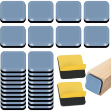 30 protetores de Teflon para móveis, 20 x 20 mm, autoadesivos, para deslizar cadeiras e proteger o piso dos móveis.
