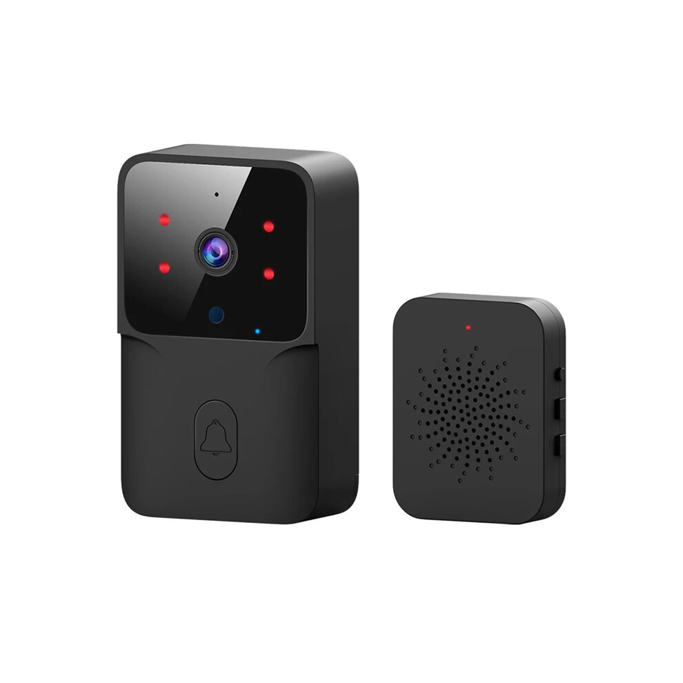 (Black) Wifi Video Doorbell Wireless Hd Camera Ir Alarm Security Smart Home Door Bell Wifi Intercom For Home 4017648543680