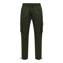 Only Mens Drawstring Waist Cargo Trousers