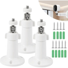 Suporte para câmera externa, suporte de metal com rotação de 360 graus, compatível com Arlo Pro 2, Arlo Pro, Arlo Go e Arlo Light, pacote co