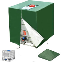 Kryt na 1000l IBC nádrž, ochranný kryt odolný voči UV žiareniu a prachu pre kontajnerovú nádrž, odolný vodotesný prístrešok