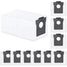 10 náhradných vreciek na prach pre robotický vysávač, kompatibilné s L10s Pro Ultra Heat, L10s Ultra Gen 2, X40 Ultra, L40 Ultra,