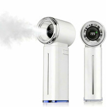 Prenosný turbo ventilátor s funkciou rozprašovania, vysokorýchlostný vreckový ventilátor, nabíjateľná batéria 3500 mAh