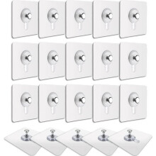 Ganchos de parede para quadros, 20 peças, brancos, ganchos multiuso para pendurar molduras e decoração de casa.
