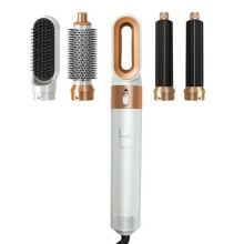 5-v-1 multifunkčná teplovzdušná kefa, fén, žehlička na vlasy, automatická kulma, 1000 W, 3 nastavenia teploty