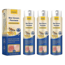 (3pcs) Bee-Venom Psoriasises Care Spray Anti-Itch Multi-Symptom Liquid Redness Relief Spray for All Skin Type