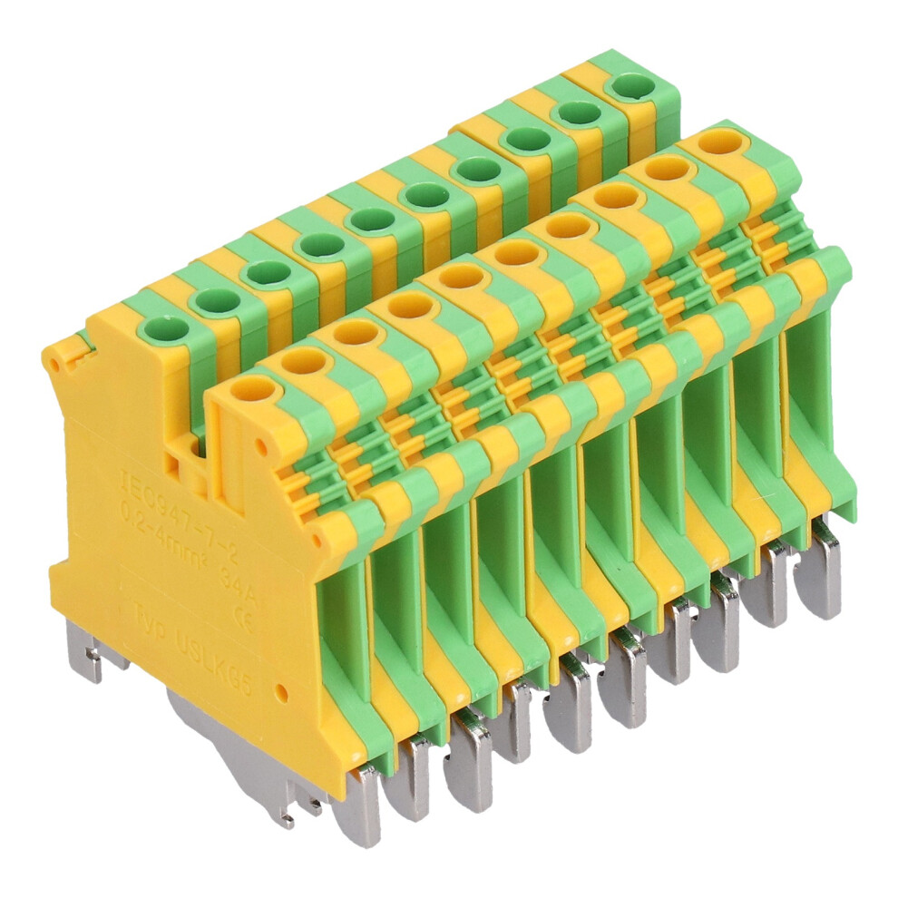 DIN Rail Terminal Blocks 34A 50Pcs