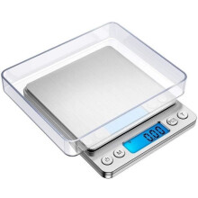 Presná digitálna váha 500 g 0,01 g s LCD podsvieteným displejom, funkciou tarovania a počítania