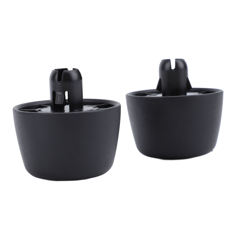 Pair Of Bonnet Bumpers For Jeep Wrangler Jk Black 7444352079087