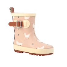 (10 UK Child, Beige) Lazy Dogz Childrens/Kids Downy Wellington Boots