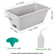 artefatto per la coltivazione di ortaggi vaso per ortaggi da balcone vaso rettangolare per piante grasse vaso di plastica da un gallone