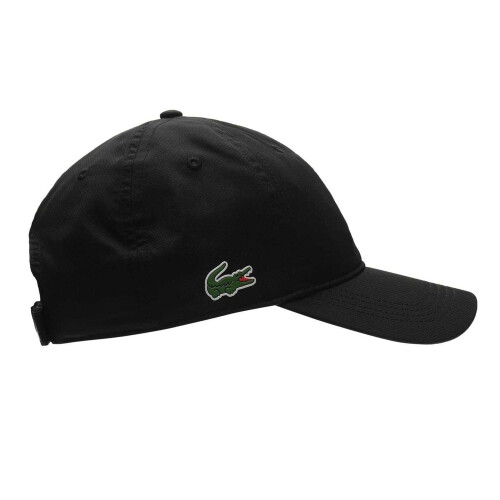 Lacoste (One Size, Black) Lacoste Logo Taffeta Adjustable Baseball Cap 2