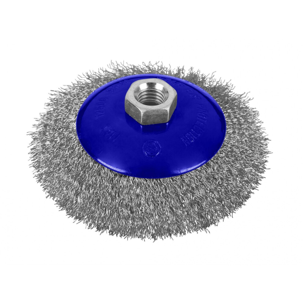 Bluespot Tools Steel Bevel Wire Cup Brush 115Mm M14 X 2 5063750498393
