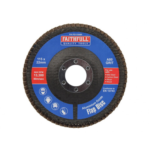 Faithfull Faithfull Aluminium Oxide Flap Discs