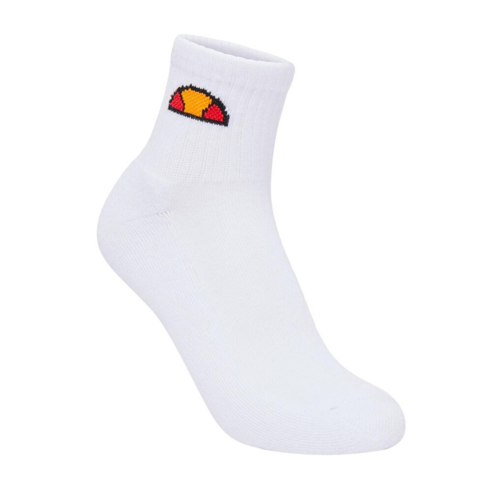 Ellesse (3 Uk-5.5 Uk, ) Mens Tallo Ankle Socks (Pack Of 3) White