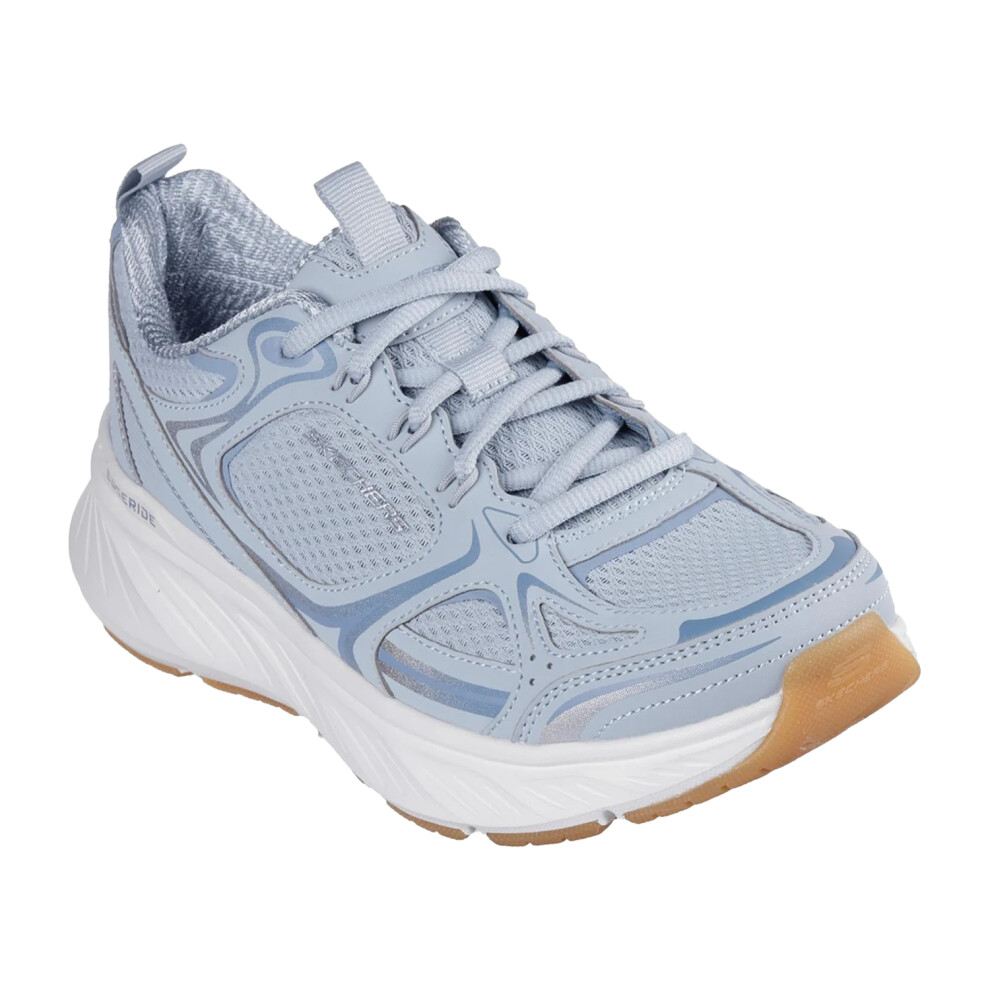 Skechers (8 Uk, Blue) Womens/Ladies Edgeride Silver Eclipse Trainers