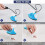 Mini Portable Iron for Crafts with Charging Base, Compact and Practical, Blue 4
