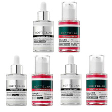 3SET Pink Spicule Anti-Wrinkle Serum Set,Calcium B12 Firming Treatment with Micro-Spicules, Whitening Ampoule Duo for Pore Refinement