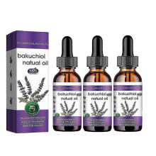 3X  Pure & Natural Bakuchiol Essential Oil for Skin, Wrinkle Reduction Skin Firming & Smoothing, Anti-Aging Bakuchiol Oil for Sensitive Skin