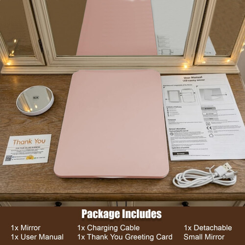 Portable Light Up Beauty Mirror USB Rechargeable 2