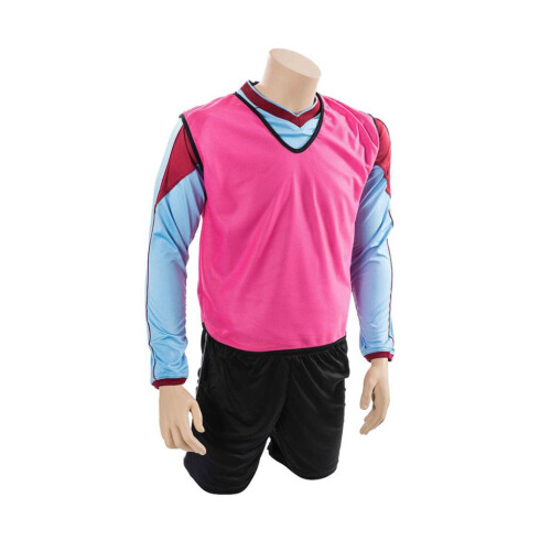 (4-9 Years, Pink) Precision Childrens/Kids Plain Mesh Training Bib
