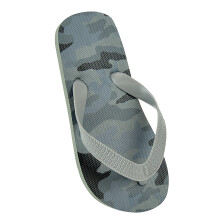 (9/10 Child UK, Grey) KS Brands Childrens Boys Camo Flip Flops