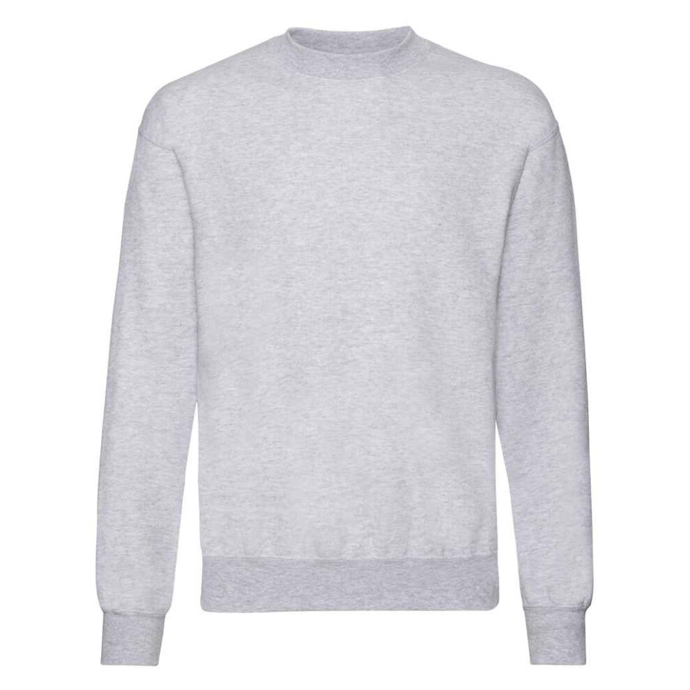 Fruit Of The Loom (4Xl, Heather Grey) Mens Classic Heather Drop Shoulder Sweatshirt