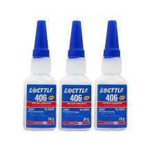 3x20ML LOCTTLF 406 Instant Adhesive Super Glue for Plastic & Rubber Henkel