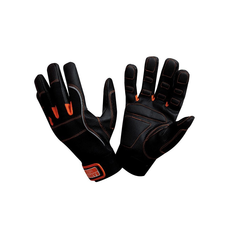 Bahco (Large (Size 10), Multi Colour) Power Tool Padded Palm Gloves Multicoloured