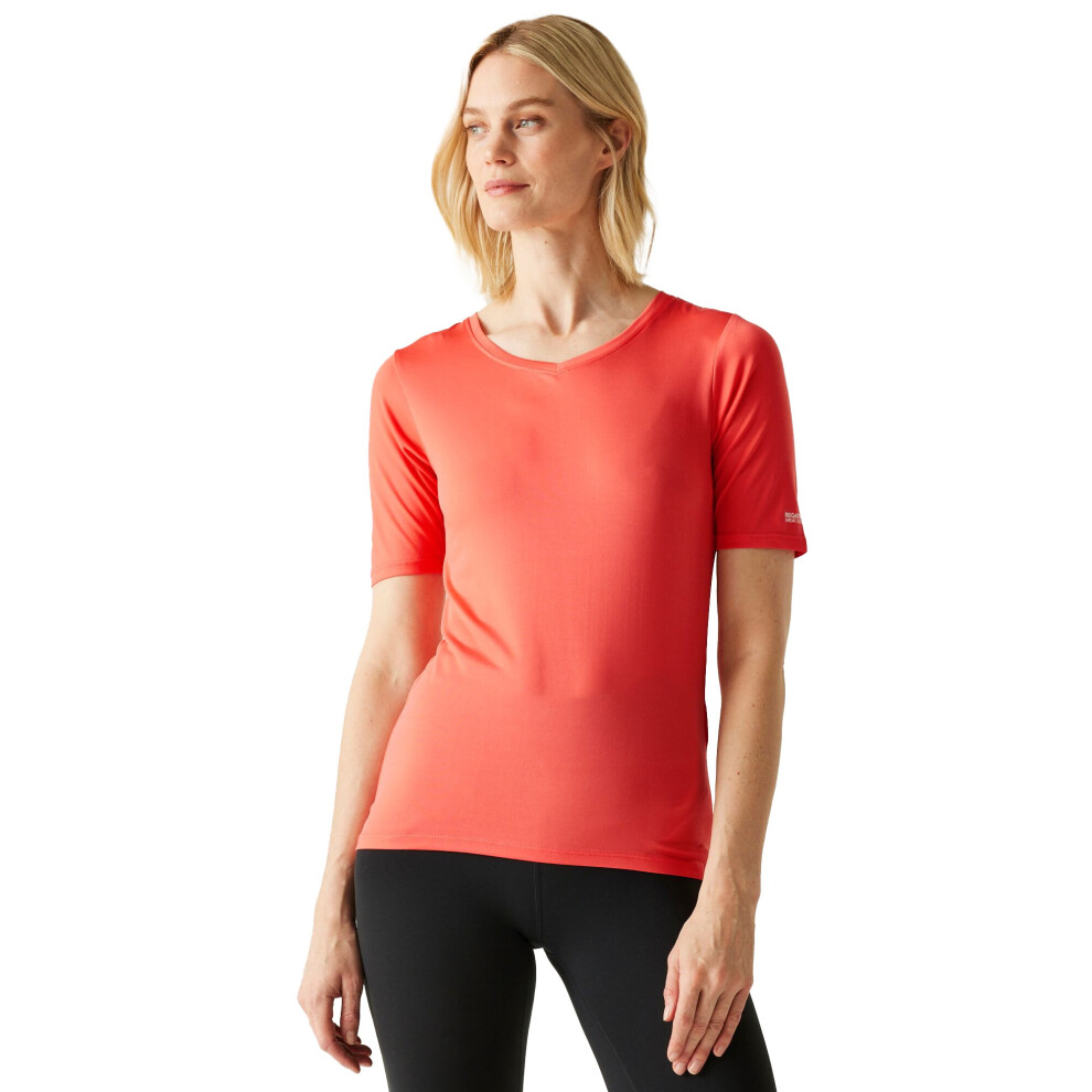 Regatta (16 Uk, Peach Bloom) Womens/Ladies Fingal Ii V Neck T-Shirt