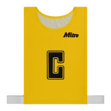 (L, Fluorescent Yellow) Mitre Unisex Adult Training Bib (Pack of 7)